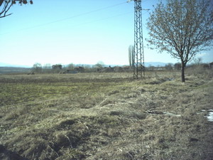Open fields next to the property